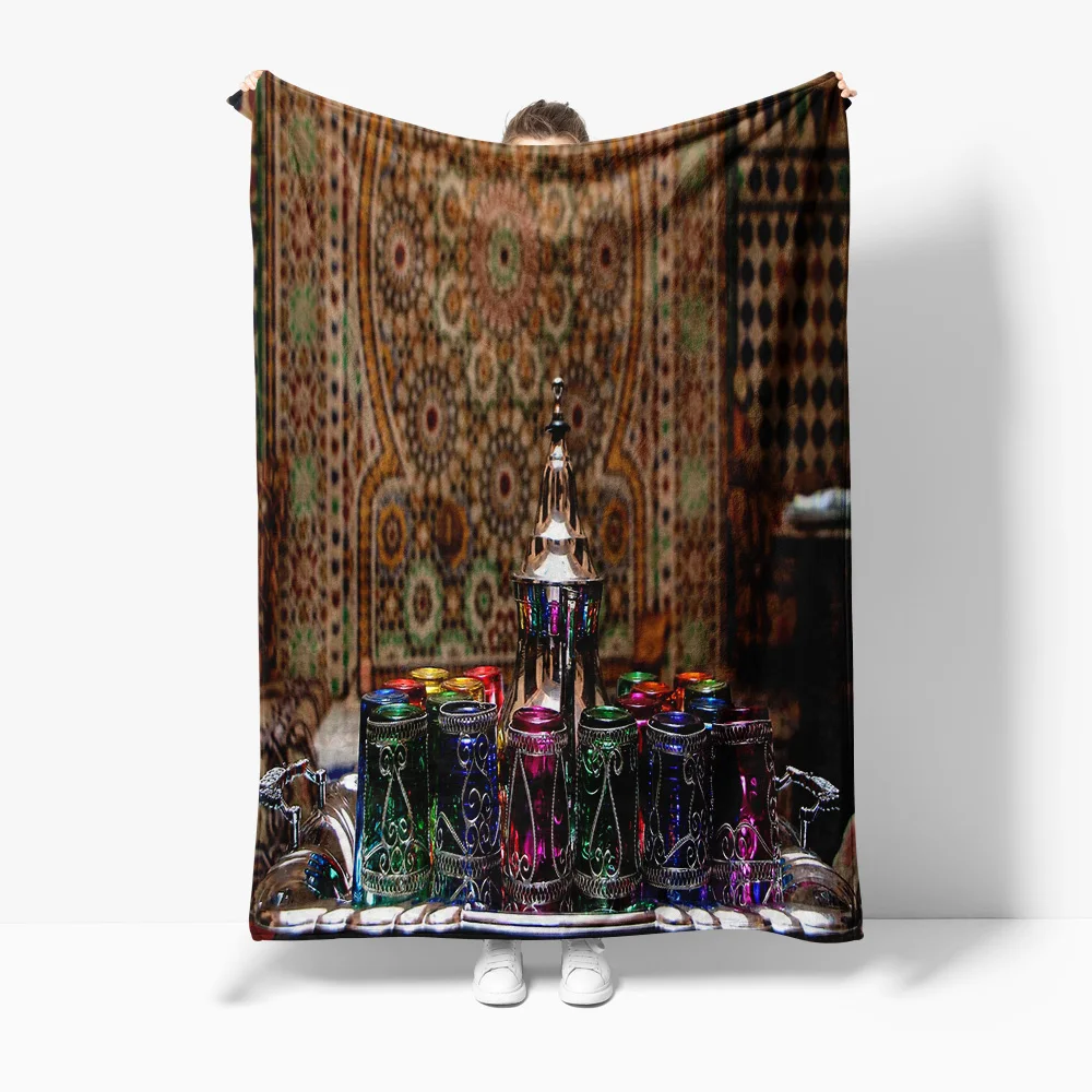 Colorful Geometric Irregular Psychedelic Tapestry Shaggy Rug Moroccan Ethnic Wall Hanging Cushion Cover Home Decor