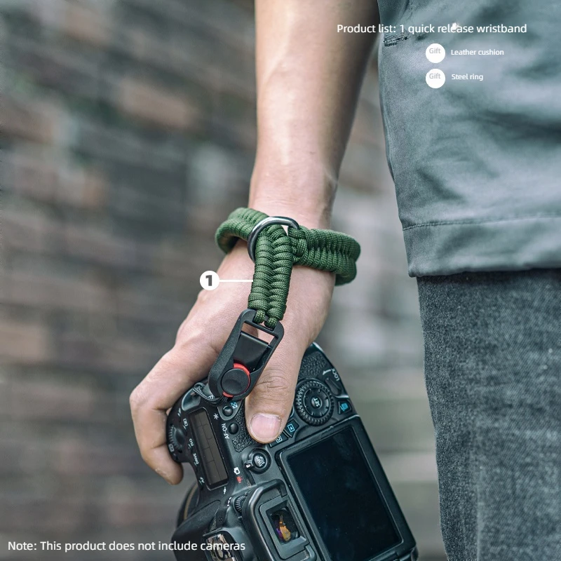 Hand-Woven Camera Wrist Strap Adjustable Quick Release Shoulder Neck Rope Belt For Sony Nikon Fuji Canon Olympus Panasonic DSLR
