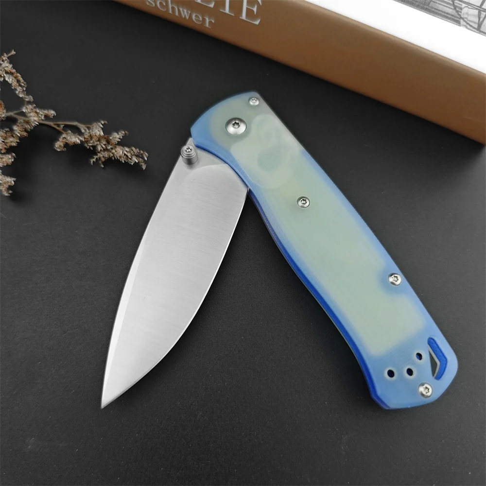 G10 Handle BM 535 Bugout Folding Knife 8C13Mov Blade Outdoor Camping Pocket Knife Utility Fruit Tactical Knife EDC Multi Tool