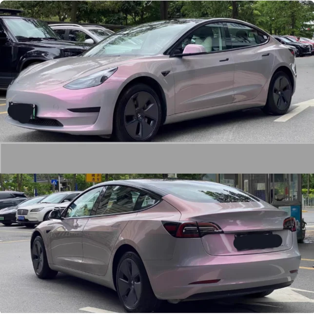 2025 filme de corpo inteiro para carro, cor de alto brilho, filme envolto em TPU, filme decorativo de carro em cores de vinil