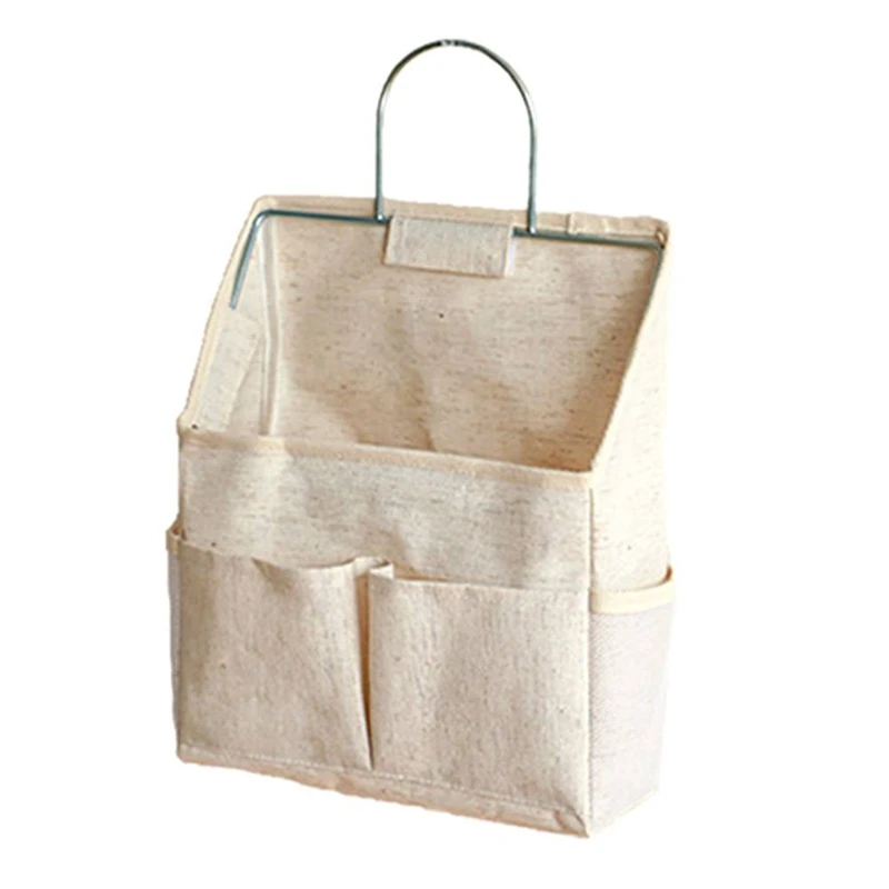 

B03C-подвесная сумка для хранения на стене общежития, дверь, шкаф, настольная тканевая сумка, корзина для организации журналов на компакт-диски