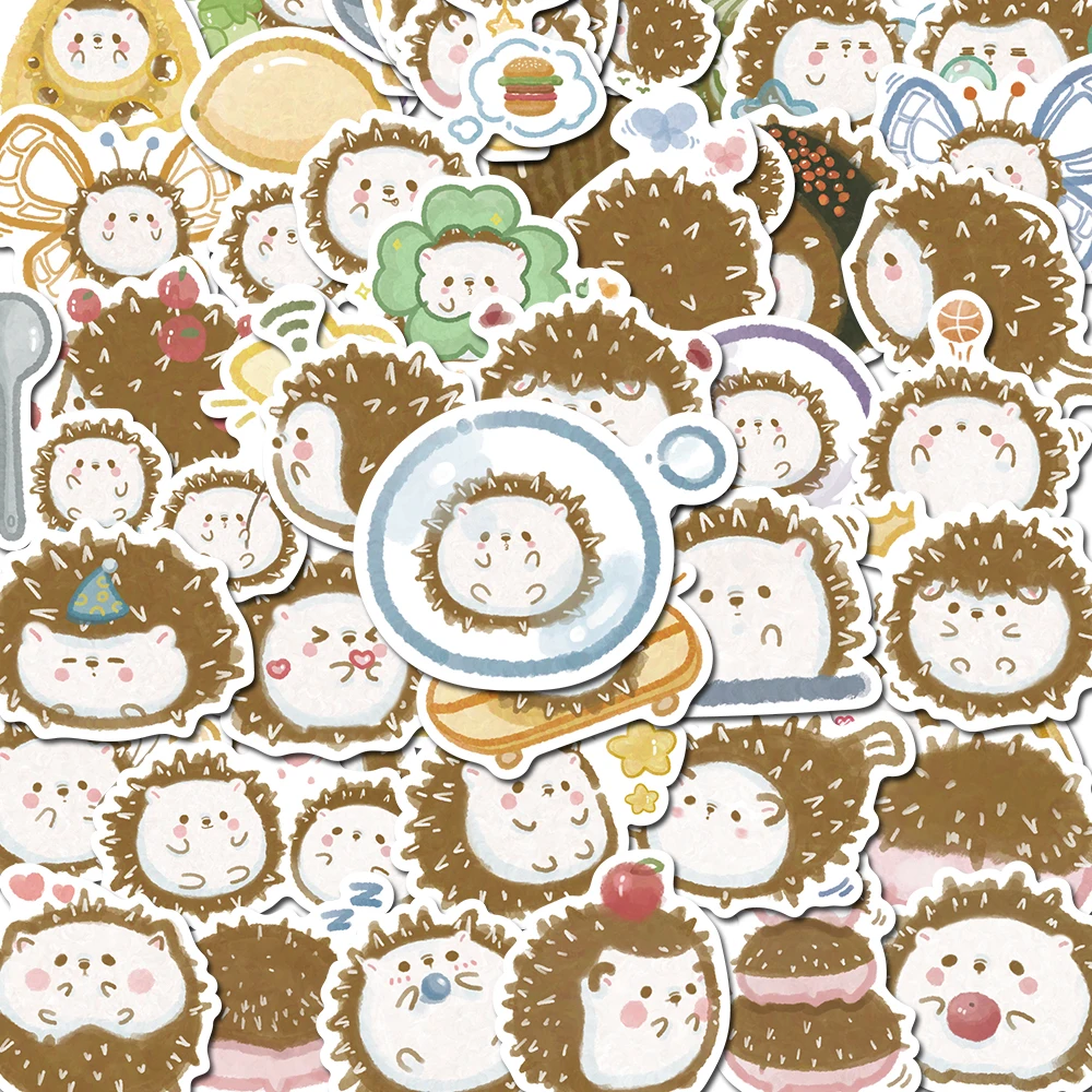 

50PCS Hedgehog Cartoon Cute Kawaii Stickers For Gift DIY Kids Notebook Luggage Motorcycle Laptop Refrigerator Decals Graffiti