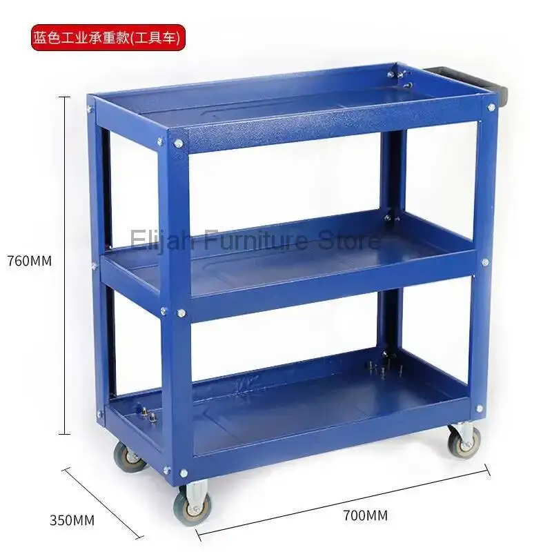 Cart Black Drawer Three-layer Tool Cart Beauty Tattoo Auxiliary Car With Wheels Removable Salon Furniture