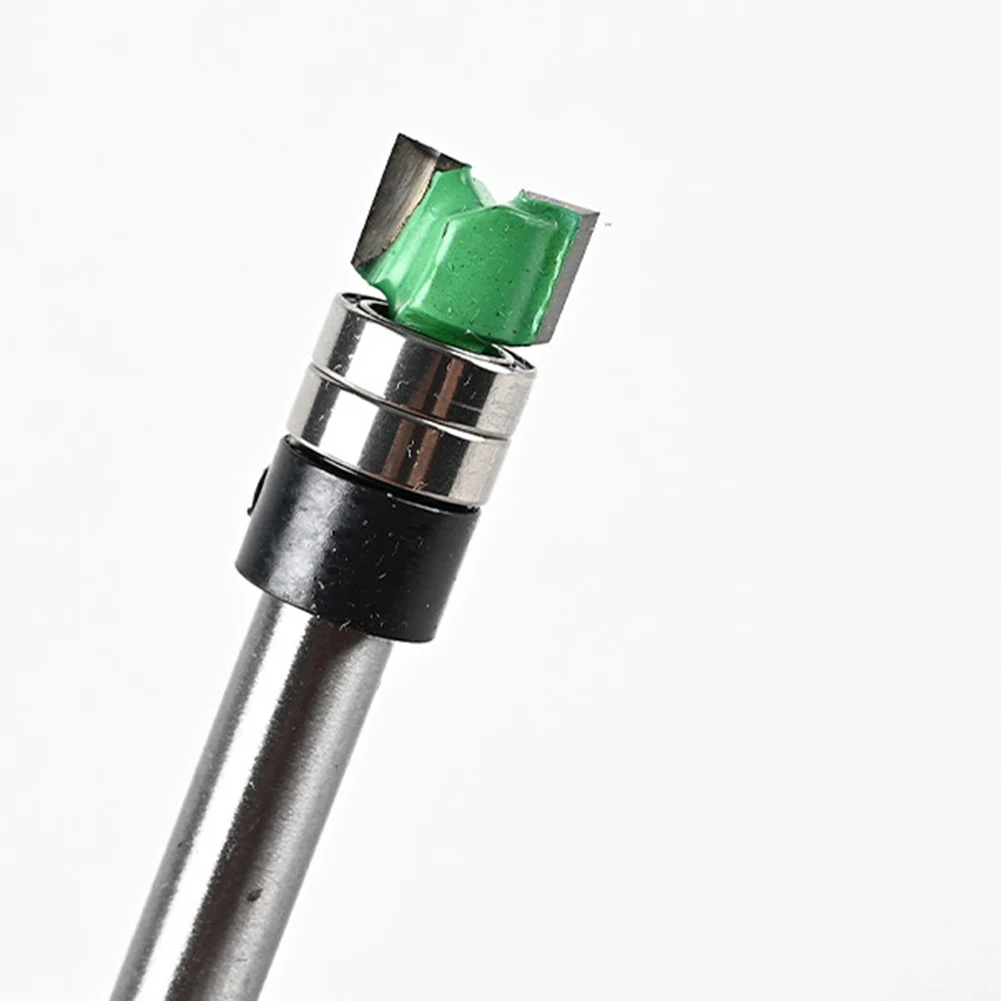 1pcs Shank Bearing Double-Bearing Trimming Milling Cutter Router Bit Woodworking Edge Trimming Tools For Precise Grooving