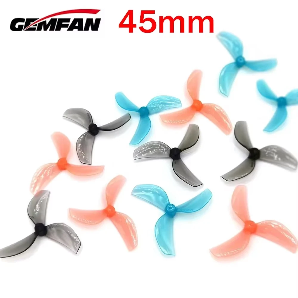 8Pairs Gemfan 45mm 3-Blade 45mm-3 PC Propeller T-Mount 1.5mm 0805 Motor voor FPV RC FreestyleTinywhoop Drones DIY Onderdelen - afbeelding 2