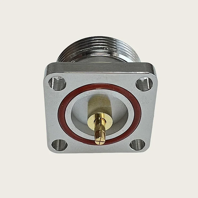 1PCS DIN Female Jack to QC Male Adapter with 4-Hole Flange Fixed Bird 4240-344 Connectors for Electronic Components