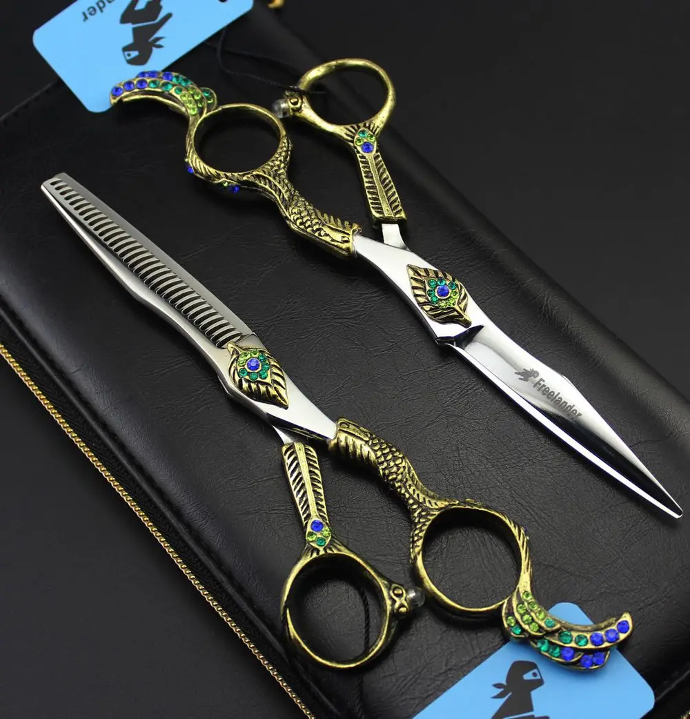 

Freelander 6.0 Professional Hairdressing Scissors Barber Hair Scissors Set Hair Cutting Shears Scissor Haircut