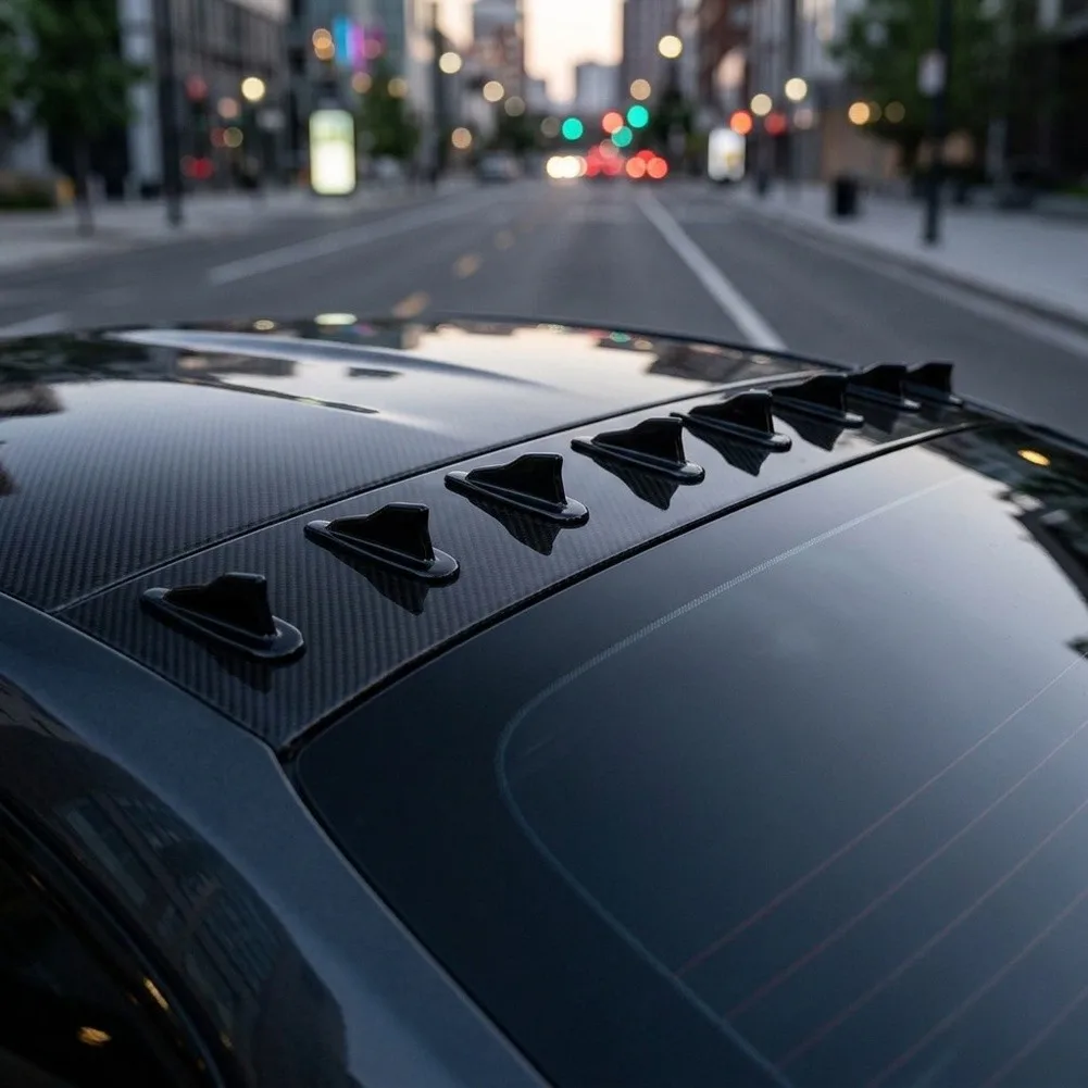 100 Brand New Shark Fins Wing Kit 10Pcs Practical To Use Accessories High Quality Replacement Roof for vortex Generator