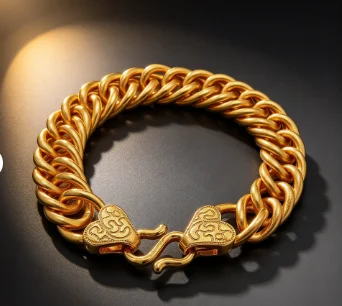 9999 gold pure handcrafted seamless welded boss bracelet Zang nationality twisted rope chain for men 15m