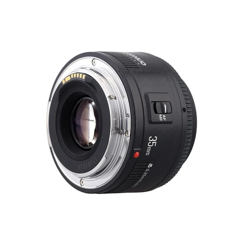 Yongnuo-Objectif grand angle avec mise au point automatique, partenaires grand angle, premier objectif, YN 35mm, F2.0, 600D, 60D, 5DII, 5D, 500D, 400D, 650D, 600D, 450D