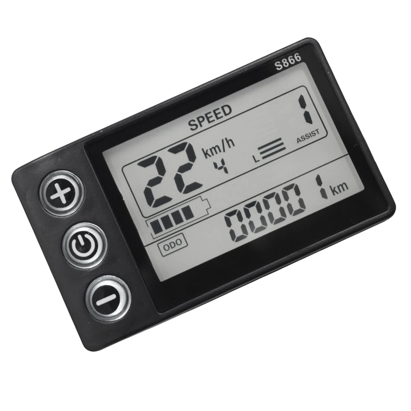 24V 36V 48V 60V S866 Controller Panel Dashboard Electric Bike LCD Display For Electric E-Bike Scooter