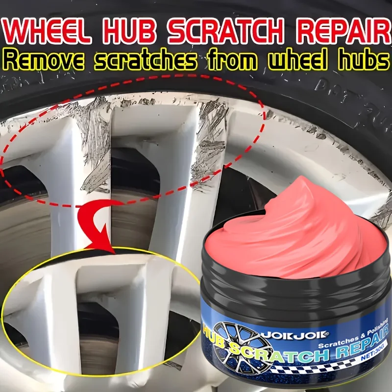 مزيل تلميع وخدوش لإصلاح عجلة Jokjok، تركيبة تثبيت سريعة، مكونات كيميائية تتألق على الفور، آمن لجميع الأسطح المعدنية #2