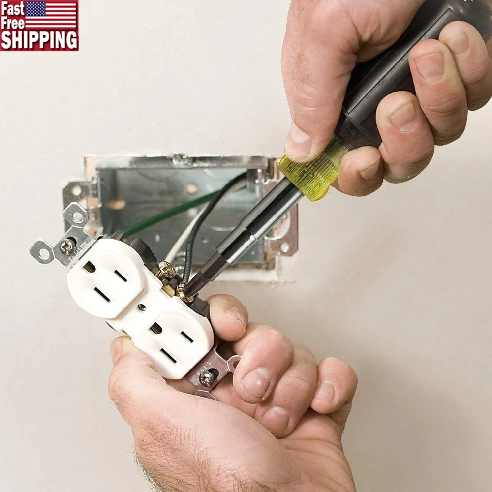 

11-in-1 Screwdriver Nut Driver Reversible Blades Cushion Grip Klein Tool Compact Design Lightweight Portable Maintenance