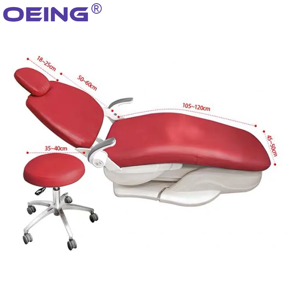 4Pcs/Set  Dental PU Leather Unit Dental Chair Seat Cover Chair Cover Elastic Waterproof Thicken Protective Case Protector