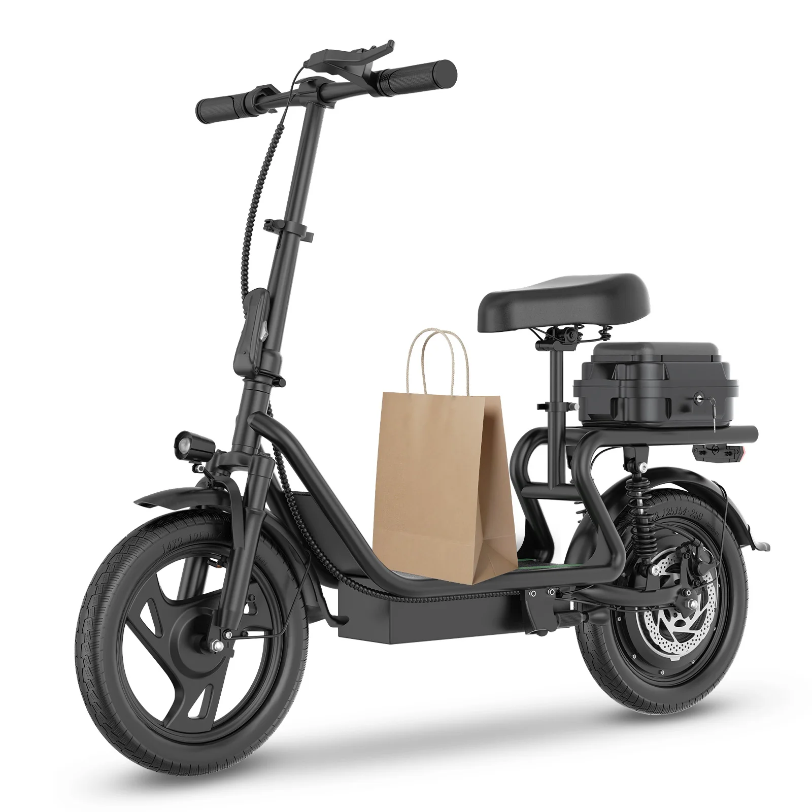 JUICEASE BK14/BK14 PRO Elektrofahrrad 40/100KM Super Lange Reichweite Erwachsenen-E-Bike APP-Steuerung 14 Zoll Fat Tire Mountain E-Bike