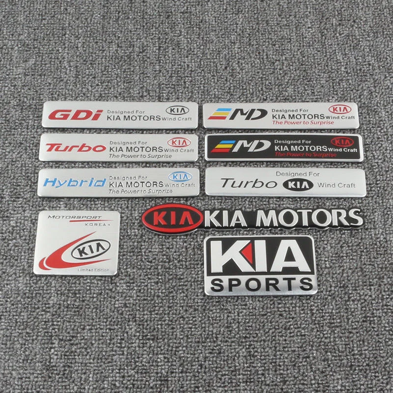 For Kia k3 Sportage k4 k5 RIO Soul kx3 Freddy car sticker changed to decorative car body metal side label tail sticker