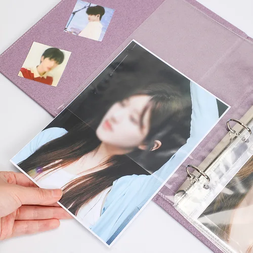 Imagen 2 del producto Álbum A5 Starlight Macaron Color INS Girl Heart, álbum de 3 pulgadas, estrella intersticial, persecución de fotos, libro de almacenamiento de tarjetas pequeñas, papelería