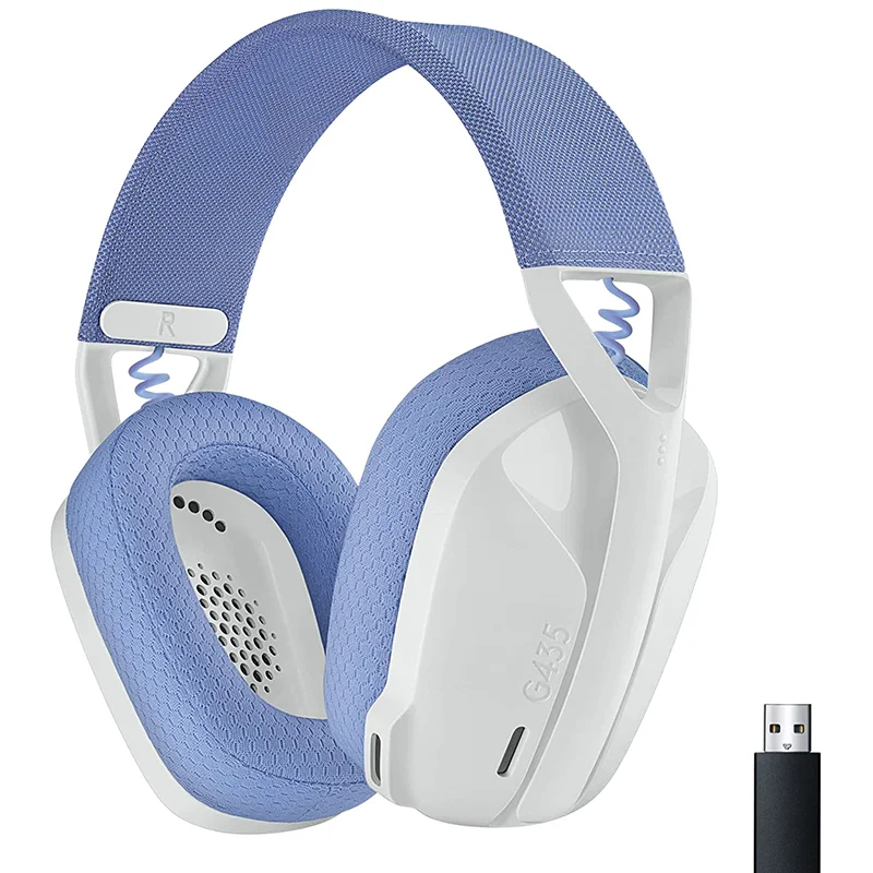 New! G435 LIGHTSPEED Bluetooth Wireless Gaming Headset Surround Sound Headphone Over-Ear For PC Laptop Games And Music .