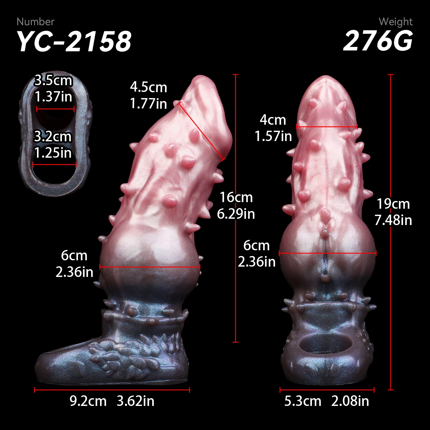 SHAZ جوفاء الكلب عقدة دسار غمد للرجال القضيب توسيع الديك موسع المسامير الواقي الذكري الجنس لعب الأزواج سيليكون خاتم الديك 18 +