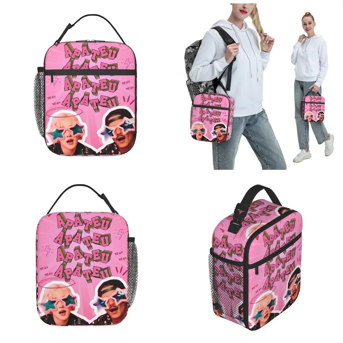 ROSE Bruno Mars APT Apateu Merch Insulated Lunch Bags For Office Food Storage Bag Portable Thermal Cooler Lunch Boxes