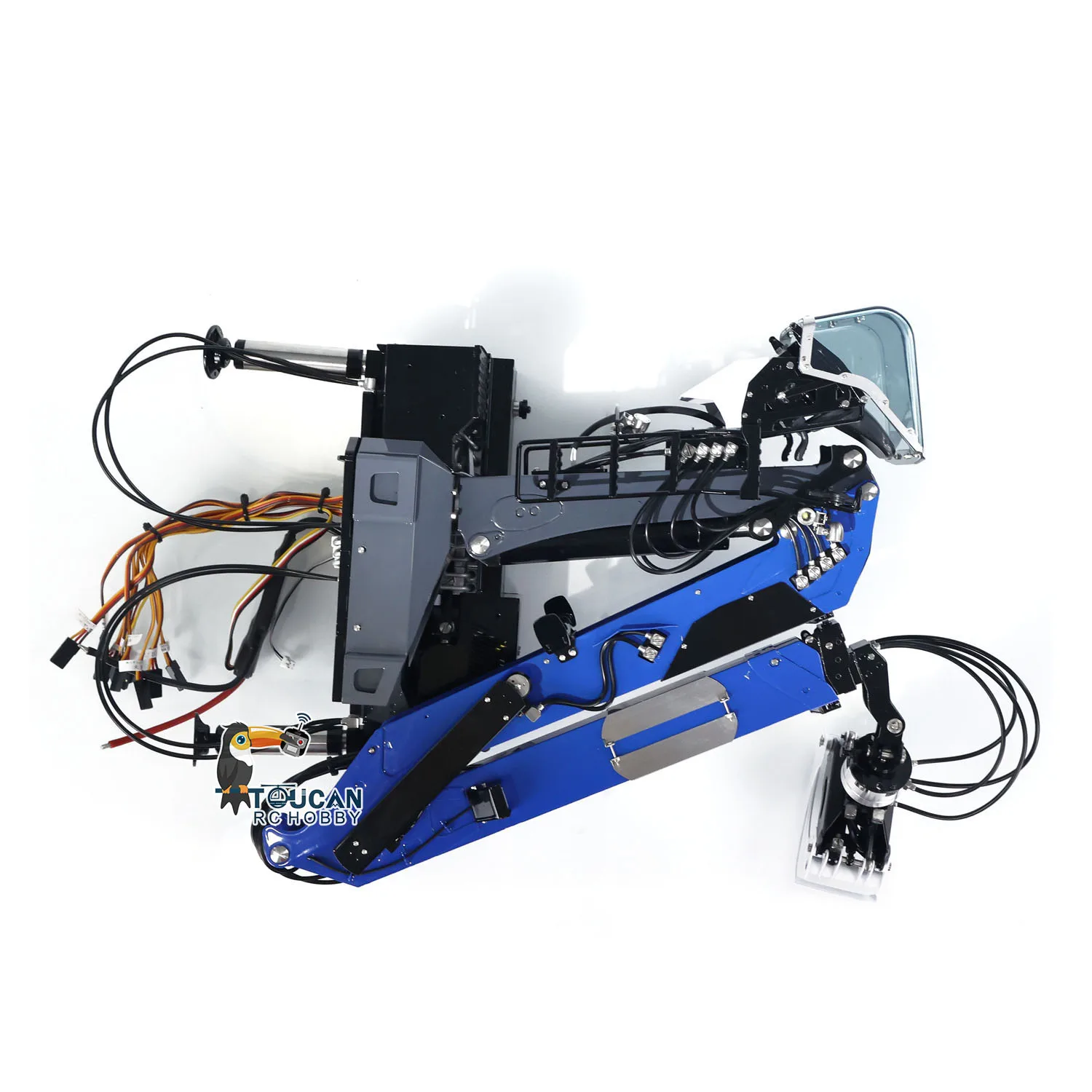 LESU – grue hydraulique en bois en métal, modèle assemblé peint pour jouet 1/14 RC tracteur camion bricolage camion TAMIYAYA voitures véhicule, en Stock