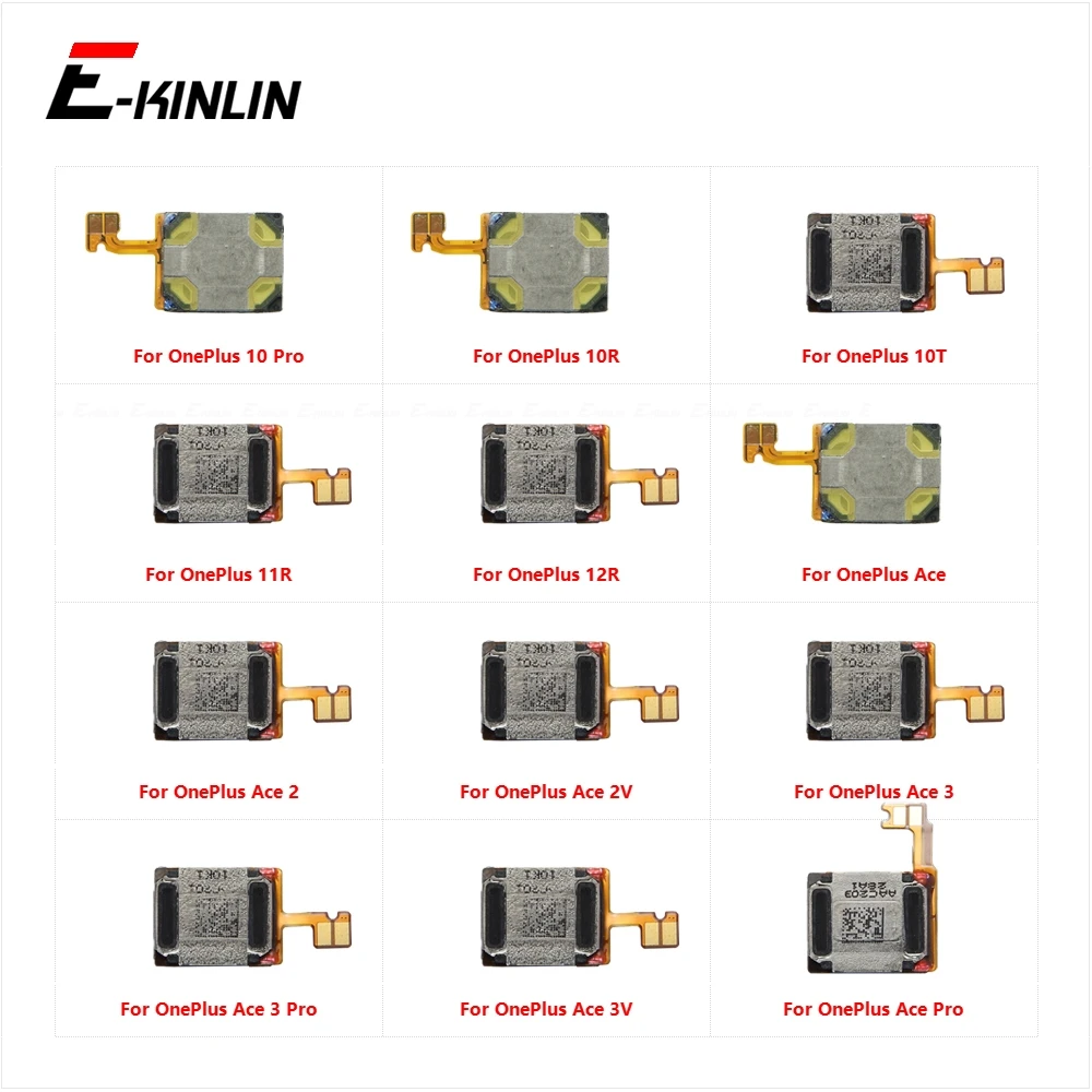 Front Top Earpiece Ear Sound Speaker Flex Cable Receiver Repair Parts For OnePlus 10 10R 10T 11R 12R Ace 2 2V 3 3V Pro