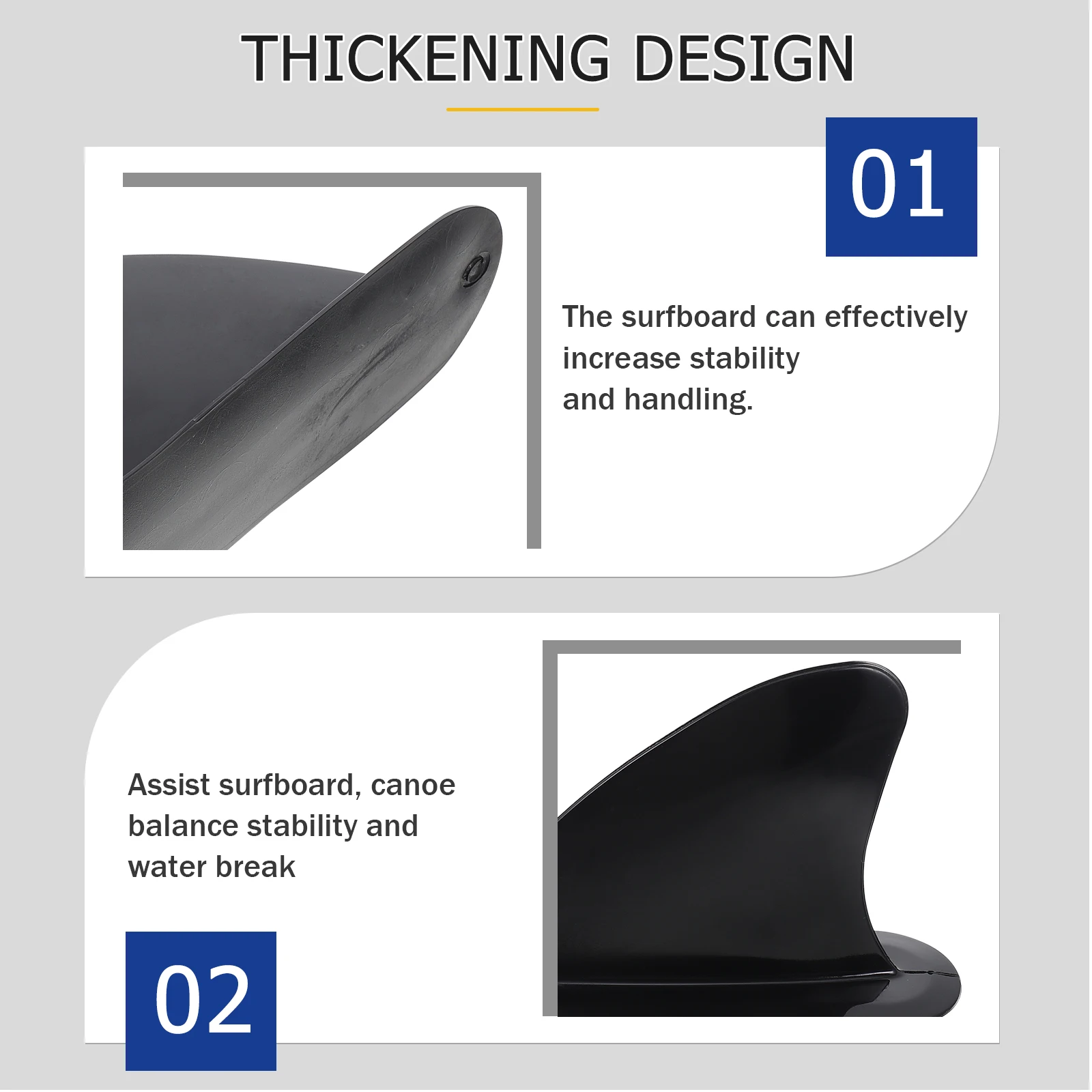 

Nylon Longboard Fin Medium Template Balanced Surfboard Tail Fin Promotes Control Hold Maneuverability Water Divider