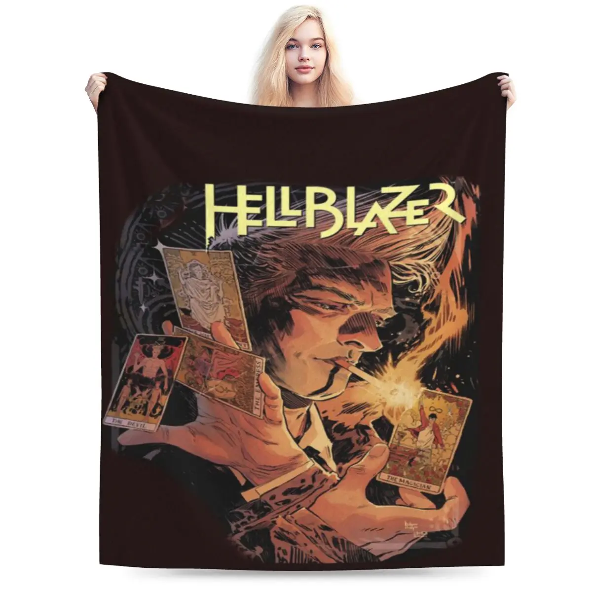 Hellblazer Constantine Comic Cover An Ultra-Soft Micro Fleece Blanket