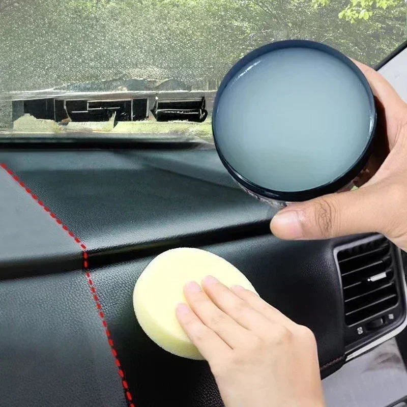 Crystal Clear Car Plastic Restorer Auto Interior Panel Renewal Wax Coating Agent Car Wax Polish Cleaning Cream Sofa Bag Care