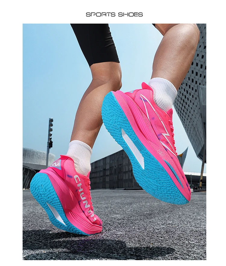 Herren-Laufschuhe mit Carbonplatte Spezial-Marathon-Sportschuhe Atmungsaktive Leichte Damen-Komfort-Sneaker für Outdoor-Aktivitäten – Detail 29