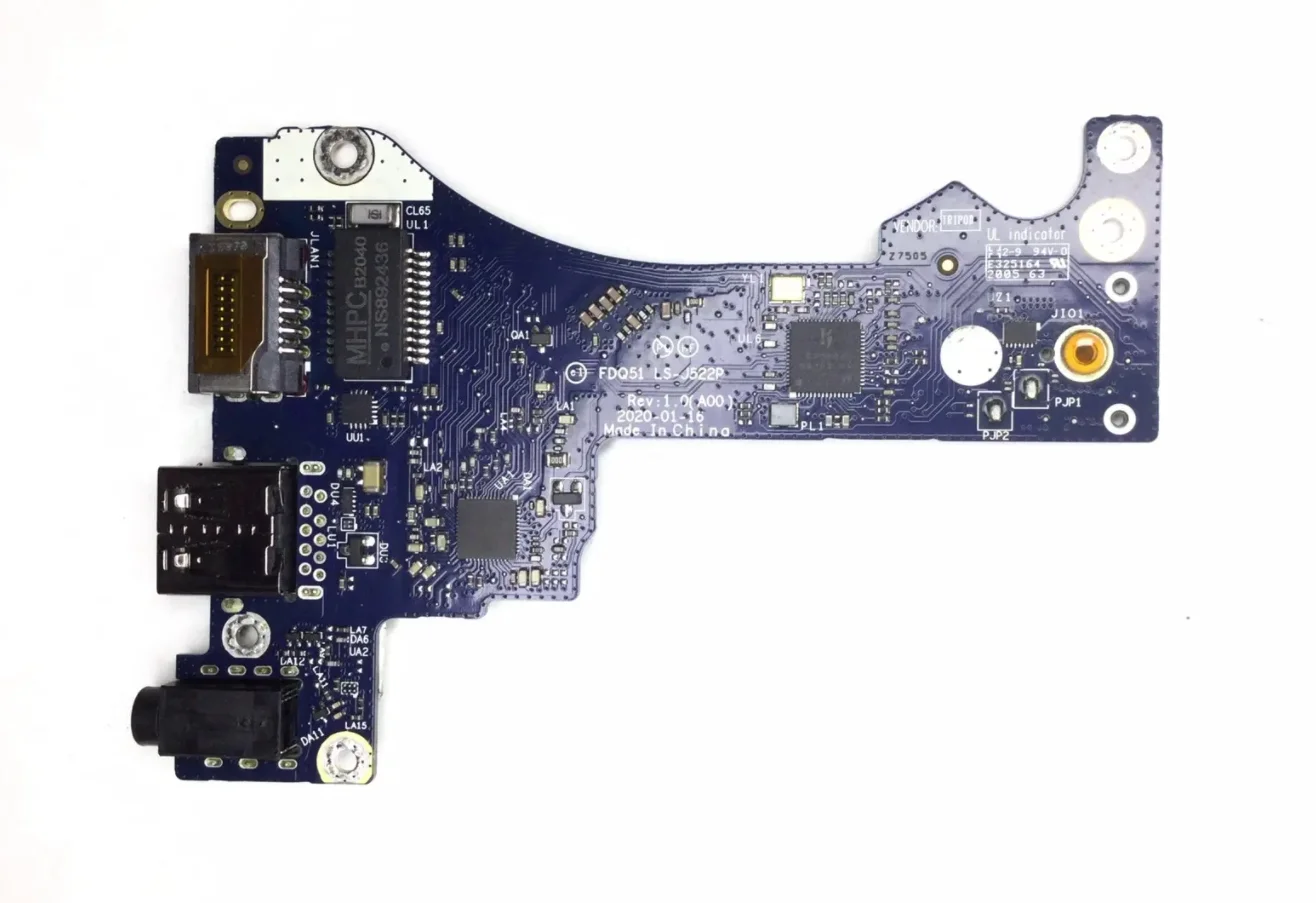 USB Audio Headphone Jack Daughter Board LS-J522P Replacement For Dell Alienware M15 R4 FDQ51 Laptop