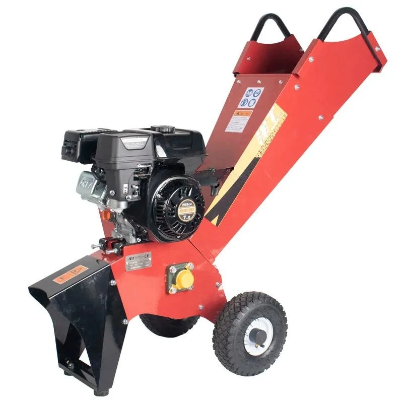 

small household orchard shredder, corn straw crushing high horsepower diesel mobile wood shredder