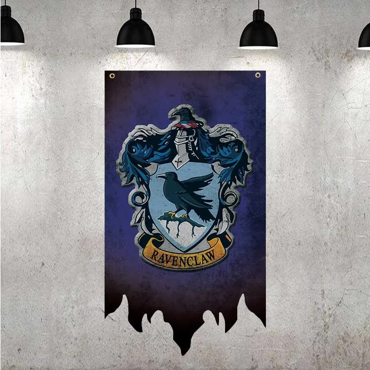 30*50CM Harries Hogwarts College Decorative Flag Shabby Styles Potters Gryffindor Halloween Party Supplies Decoration Banner