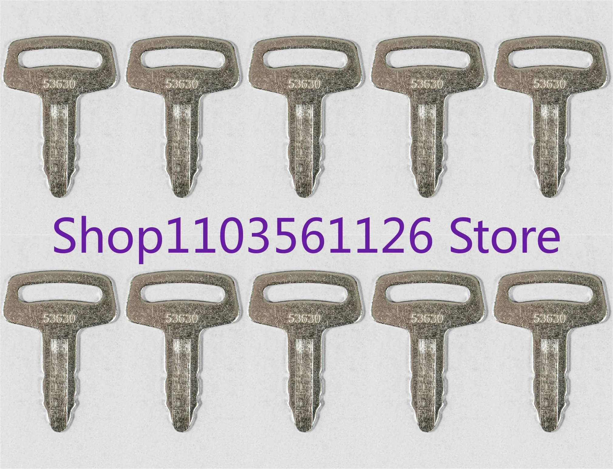 

10pcs Ignition Key RC101-53630 For Kubota Excavator Construction Equipment