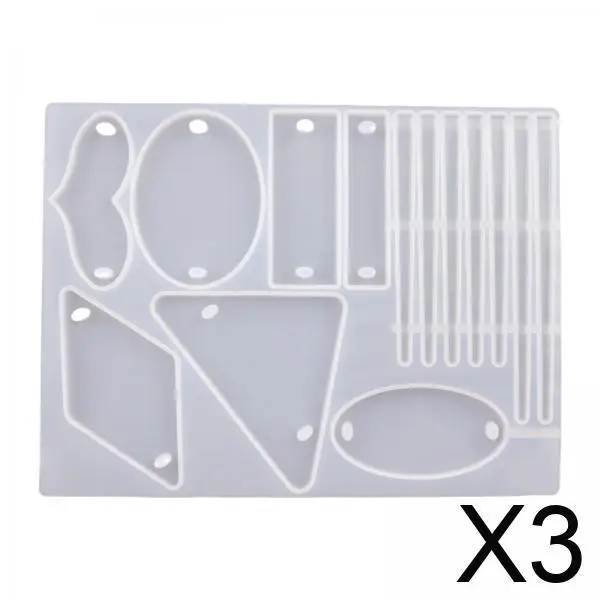 

Набор форм для заколок для волос из смолы, силиконовый формовочный инструмент для поделок, изготовление ювелирных изделий для девочек, аксессуары из эпоксидной смолы