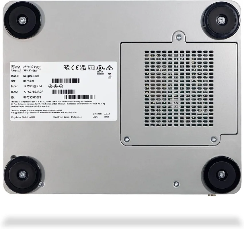 4200 MAX pfSense + جدار الحماية لبوابة الأمان، جهاز التوجيه، دعم VPN مدى الحياة TAC Lite |   4 × 2.5 جيجا بايت في المنافذ تحميك