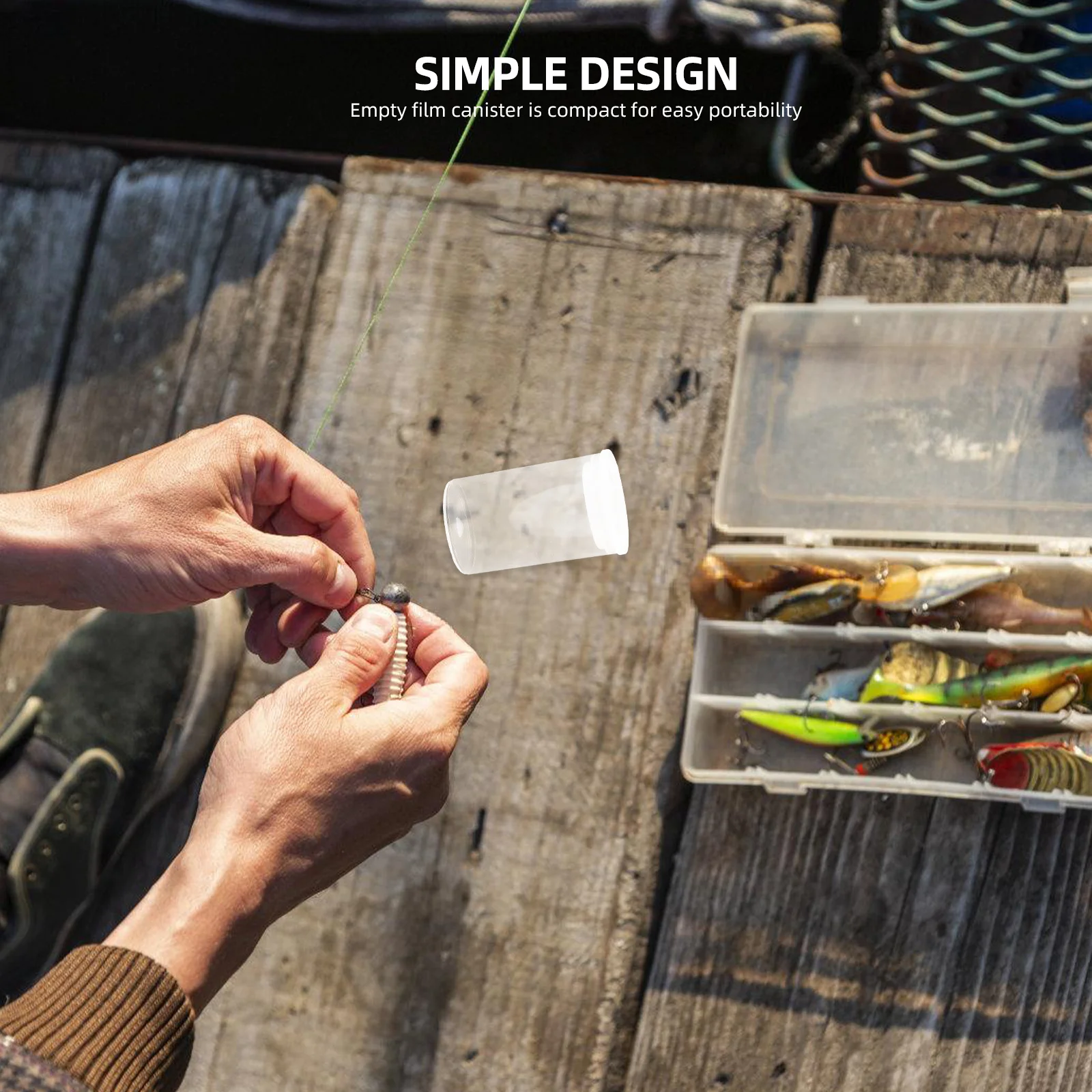 

30pcs Bait Bottle Film Canisters Empty Plastic Containers Lids Storage Case Organizer Protective Carrying Box for Camera Film