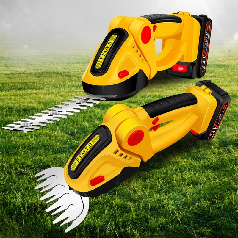 Electric Hedge Trimmer Dual Purpose Rechargeable Lawn Trimmers Outdoors Garden Hand Pruning Tool Lithium Battery Pruning Shears