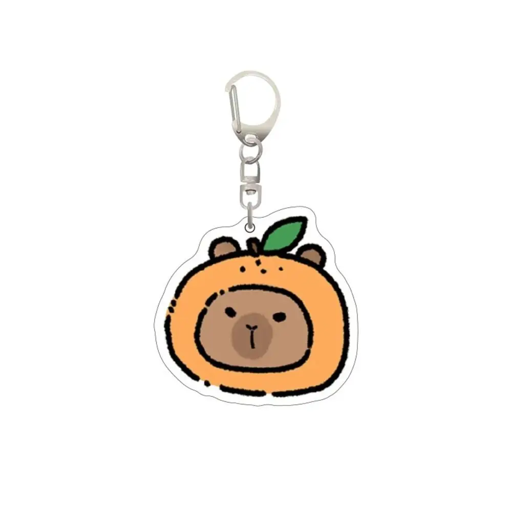 Creative Capybara Capybara Acrylic Keychain Creative Cute Capibara Bag Hanging Funny Puppy Kapibara Pendant Bag Hanging