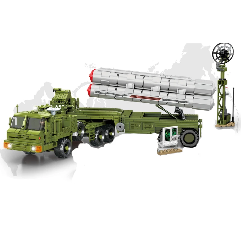 Russian Army Military S400 World War 2 Air Defense Missile  Soldiers Building Blocks Kit Bricks Classic Model Toys Boys Gift