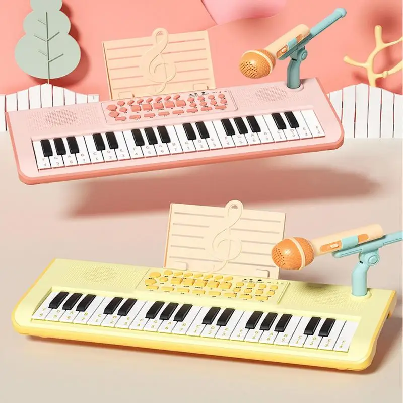 

Kids Keyboard Piano 37 Keys Music Piano With Microphone Musical Learning Educational Toy For Beginners Kids Boys And Girls