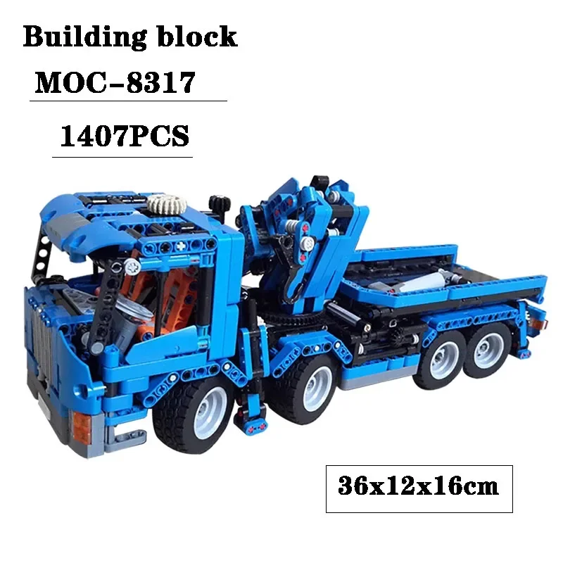 

Building Block MOC-8317 Engineering Vehicle Mounted Crane 1407PCS Adult and Child Puzzle Education Birthday Christmas Toy Gift