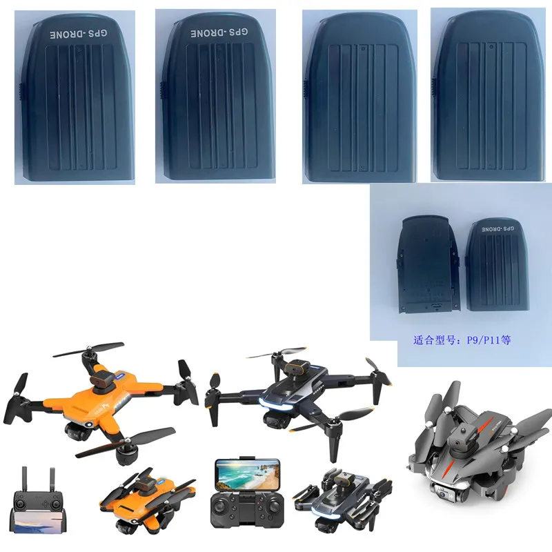 P17 Pro Drone Battery 3.7V 2500Mah P11 Pro MAX Drone Original Battery P17 P9 P11 PRO RC Drone Battery P17  GPS OR NO GPS Toy