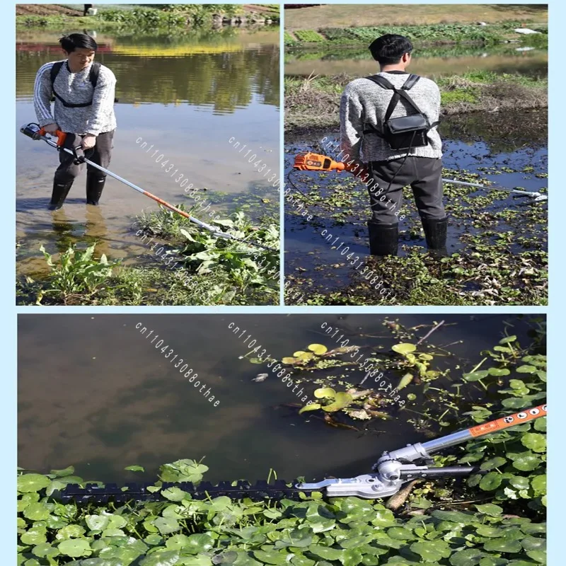 Marine Shrimp Pond Crab Pond Lawn Mower Rechargeable Type Carry Underwater Lawn Mower