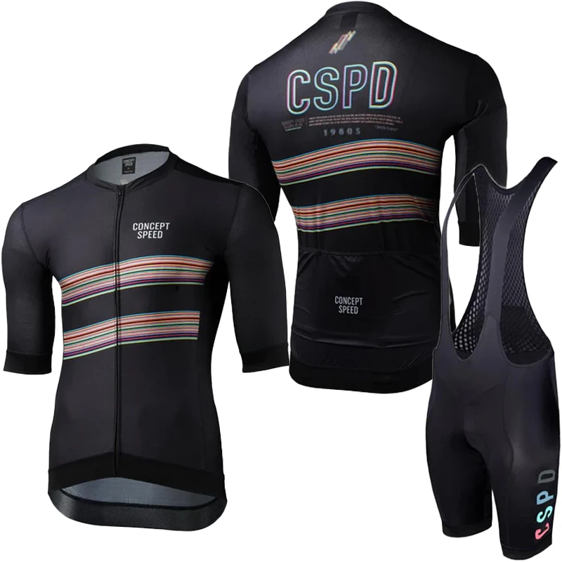 

CSPD Jersey Cycling Clothing Mens Sets Summer 2024 Men's Mtb Pants Bib Shorts Clothes Complete Set Uniform Gel Road Bike Man Pro