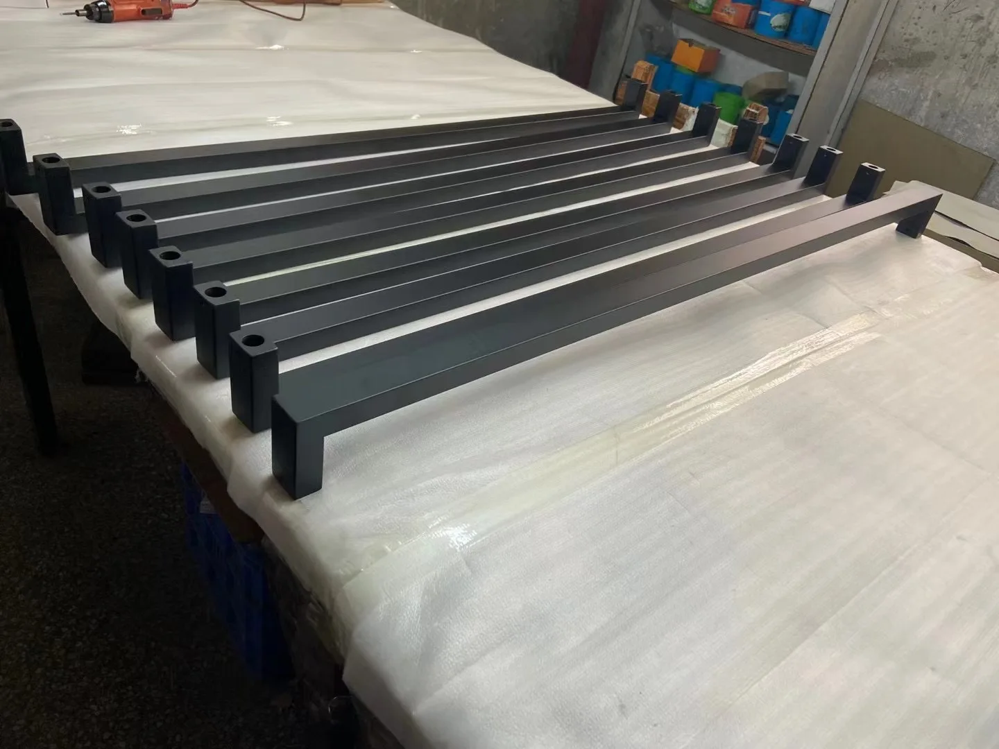 Imagem -03 - Maçaneta Cor Preta Fosco Puxadores para Vidro Madeira Porta de Entrada de Metal Pa130 Aço Inoxidável 304 304