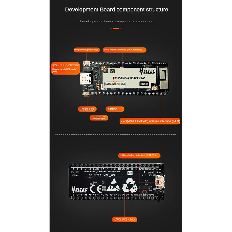 T88C ESP32 для макетной платы Lora LoRa Wireless Stick Lite V3 863/868-915/928 Гц SX1276 ESP32--D4 Esp32