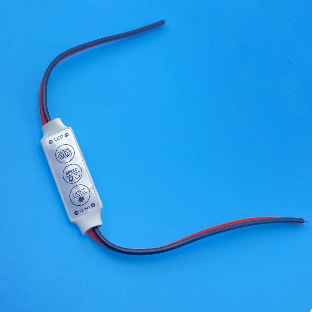 10/5Pcs Mini 12V LED Light Dimming 3 ปุ่มController Dimmer Driverและสวิทช์ 3528 5050 5630 ใหม่ล่าสุดควบคุมLed Strip Light