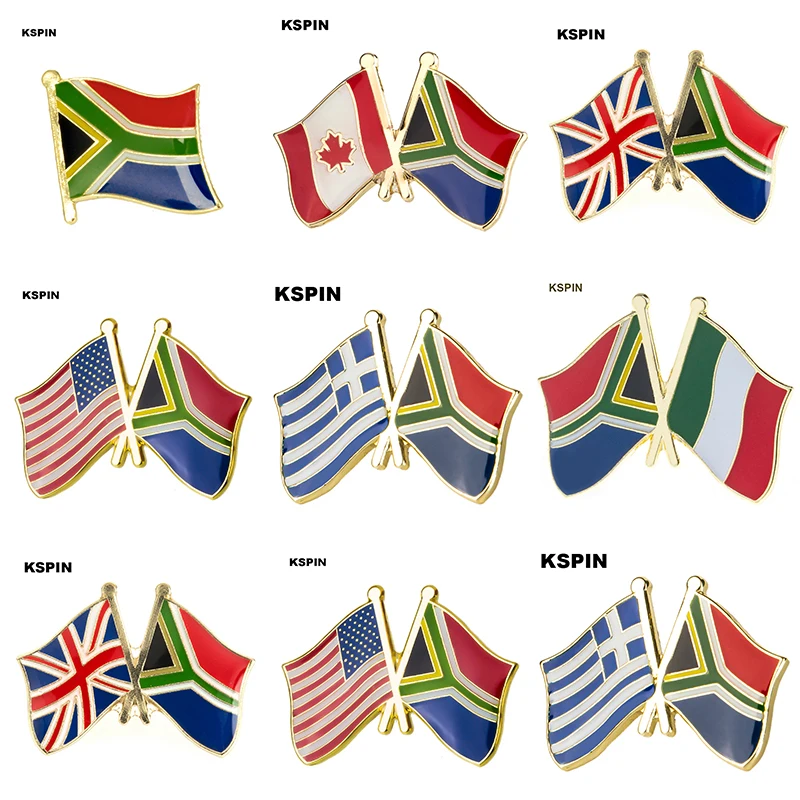 

10pcs a lot Flag Laple Pin Badge Brooch