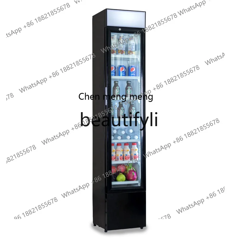Hot sales Single Door Beverage Refrigerated Display Cabinet Transparent Glass Door Deli Refrigerator Lockable Sample Storage Cab
